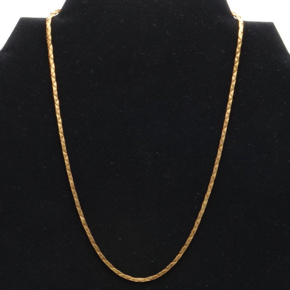 ELKA 12Kt Gold Filled Herringbone Chain Necklace